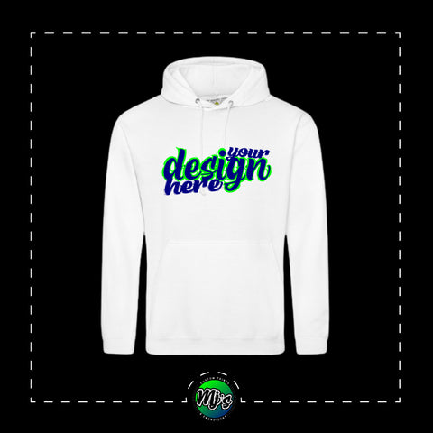 DTG Premium White Hoodies